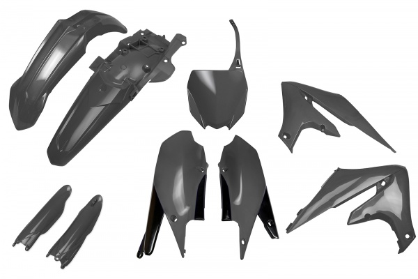 Full Plastic Kit grey YZ for Yamaha YZ 250 F (2019-23) - YZ 450 F (2018-22) - YZ 250 FX (2020-24) - YZ 450 FX (2020-23)